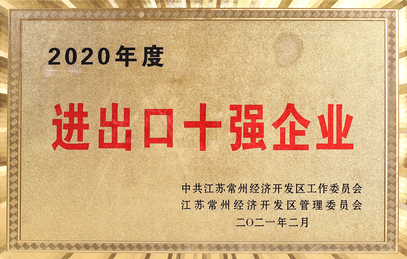 2020年度進(jìn)出口十強(qiáng)企業(yè)